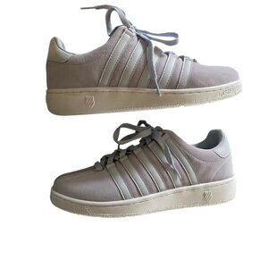 K-Swiss VN Suede Sneaker in Xenon Blue & White 8.5